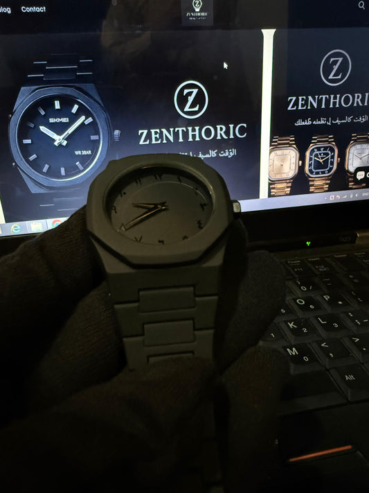 Black Arabic Aura Watch