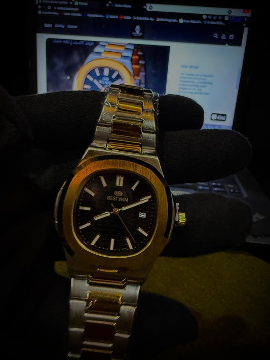 BESTWIN BW-137(BLACK)- Men's Luxury Quartz Watch