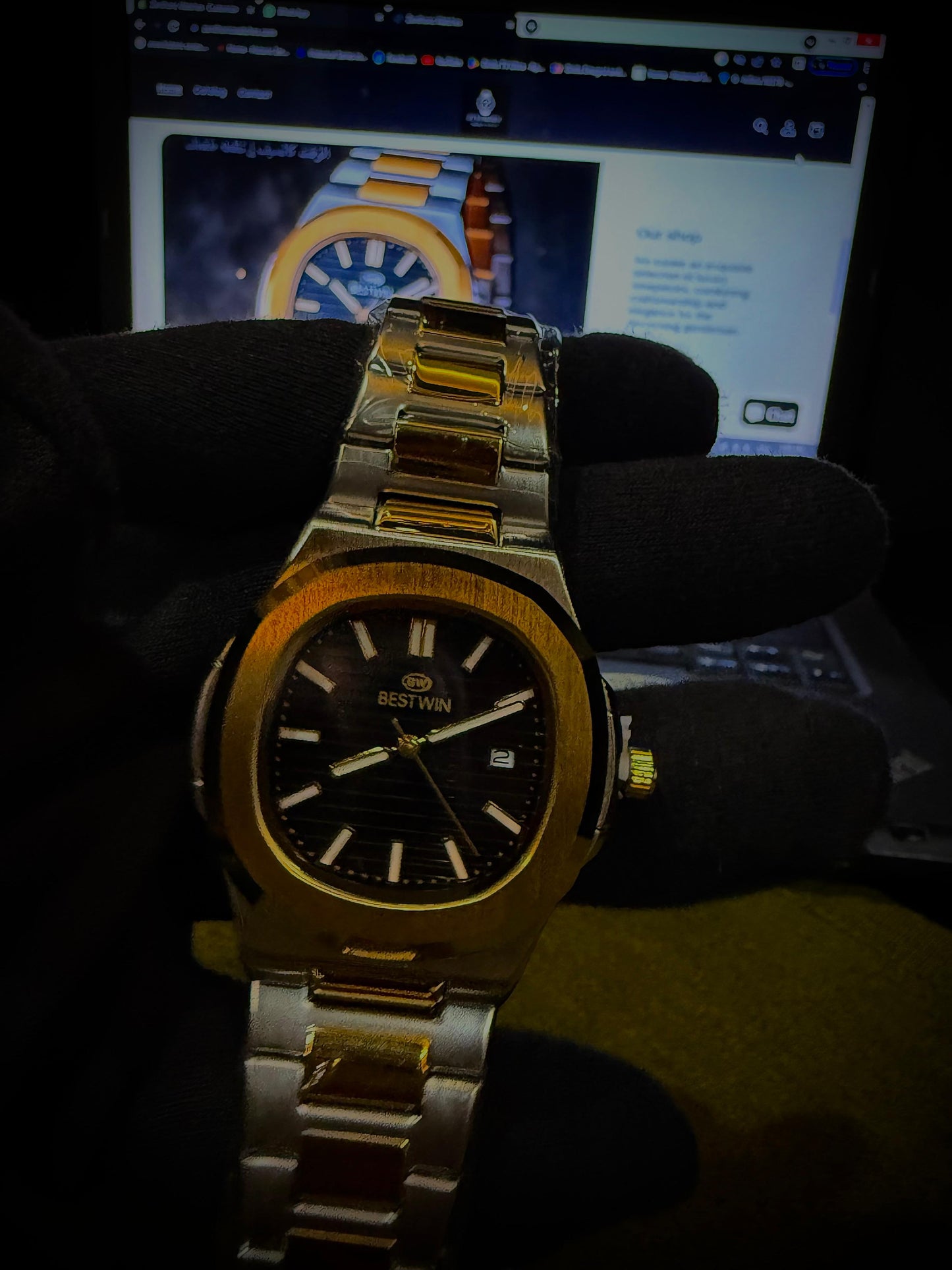 BESTWIN BW-137(BLACK)- Men's Luxury Quartz Watch