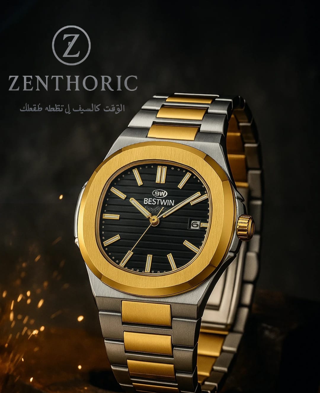 BESTWIN BW-137(BLACK)- Men's Luxury Quartz Watch