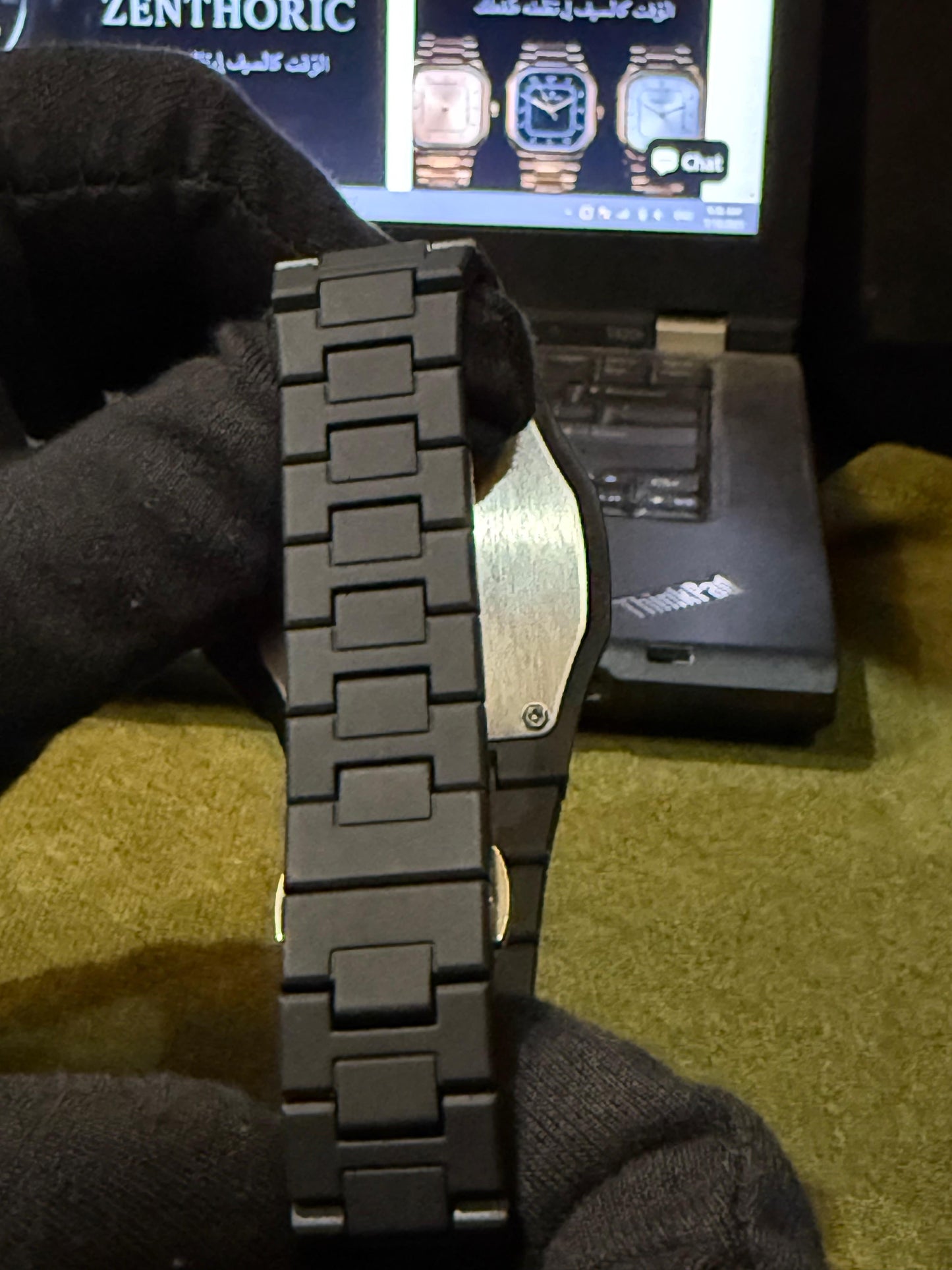 Black Arabic Aura Watch